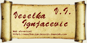 Veselka Ignjačević vizit kartica